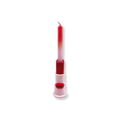 HOUSEVITAMIN KANDELAAR LIPSTICK KERAMIEK ROZE/ROOD 15 CM