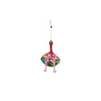 HOUSEVITAMIN KERSTHANGER FLAMINGO IN BIKINI GLAS ROZE 11,5 CM