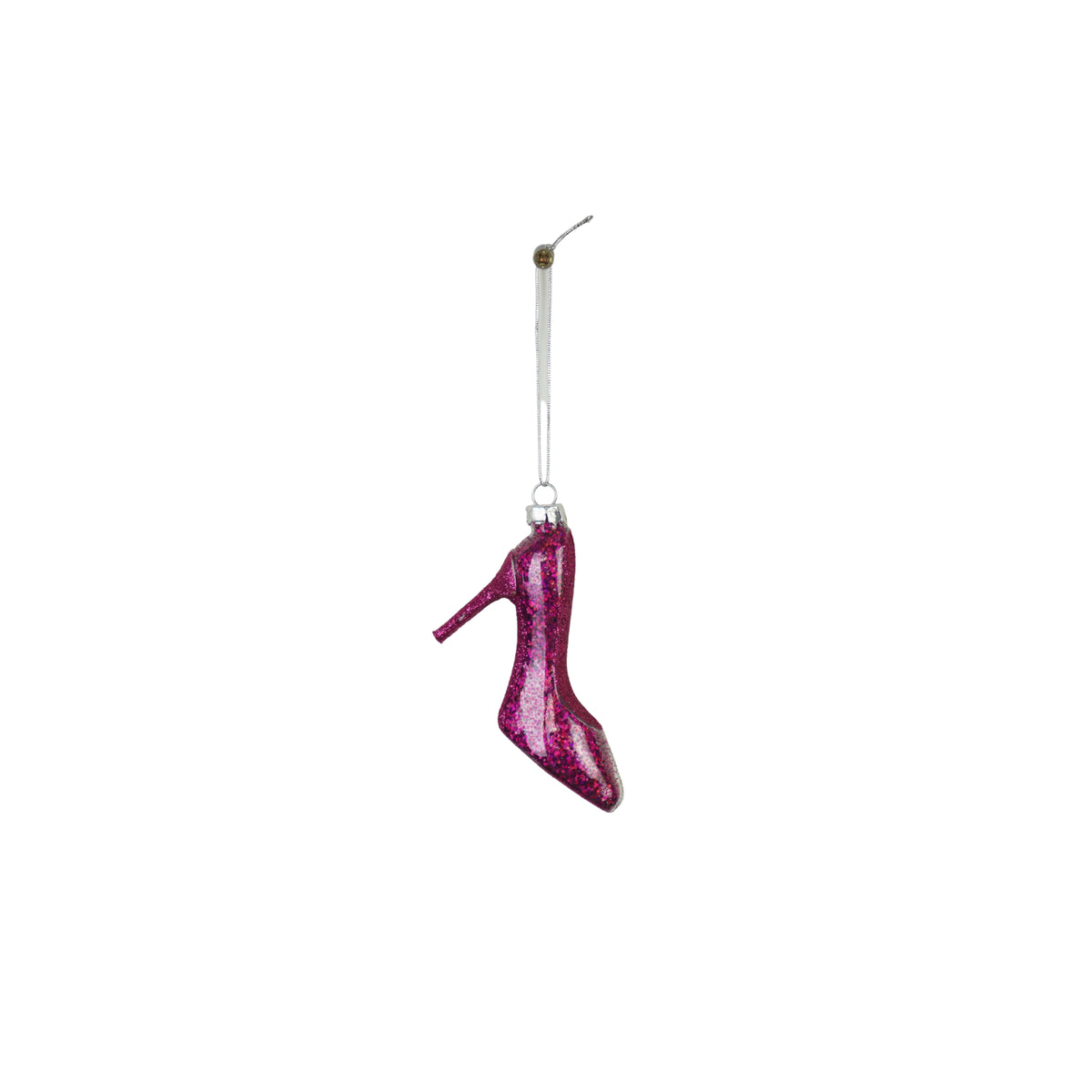 HOUSEVITAMIN KERSTHANGER HIGH HEEL GLAS ROZE 8,5 CM