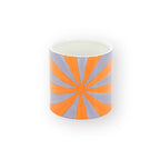 HOUSEVITAMIN BLOEMPOT SWIRL DOLOMIET LILA/ORANJE 13 CM