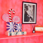 HOUSEVITAMIN BLOEMPOT SWIRL DOLOMIET BLAUW/ROZE 16 CM