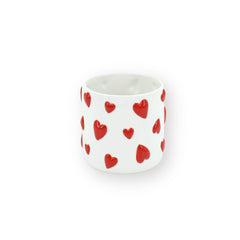 HOUSEVITAMIN BLOEMPOT HEARTS DOLOMIET WIT/ROOD 13 CM