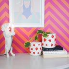 HOUSEVITAMIN BLOEMPOT HEARTS DOLOMIET WIT/ROOD 13 CM