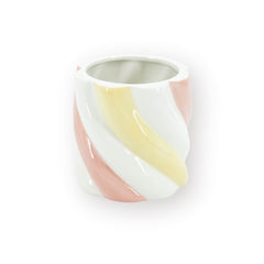 HOUSEVITAMIN BLOEMPOT MARSHMALLOW DOLOMIET ROZE/GEEL 16 CM