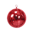 HOUSEVITAMIN KERSTHANGER DISCOBAL FOAM/GLAS ROOD 30 CM