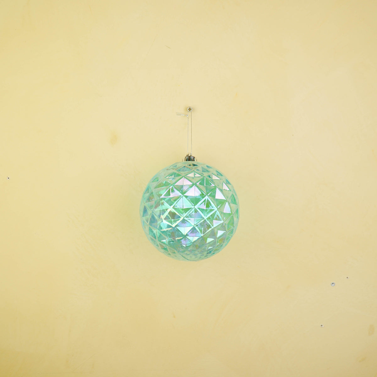 HOUSEVITAMIN KERSTBAL KUNSTSTOF BLAUW 15 CM