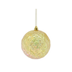 HOUSEVITAMIN KERSTBAL KUNSTSTOF GEEL 20 CM