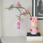 HOUSEVITAMIN DECORATIEVE ENGEL KUNSTSTOF ROZE 11 CM