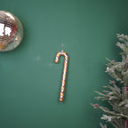 HOUSEVITAMIN DECORATIEVE ZUURSTOK POLYSTYREEN/GLITTER ROZE/ORANJE 42 CM