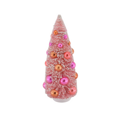 HOUSEVITAMIN DECORATIEVE KERSTBOOM SISAL/KUNSTSTOF ROZE 31 CM
