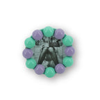 HOUSEVITAMIN FOTOLIJST BUBBLES MDF LILA/MINT 14,5 CM