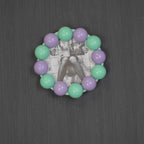 HOUSEVITAMIN FOTOLIJST BUBBLES MDF LILA/MINT 14,5 CM