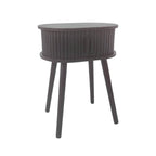 HOUSEVITAMIN BIJZETTAFEL/NACHTKASTJE MDF ZWART 53 CM