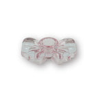 HOUSEVITAMIN KANDELAAR BOW GLAS ROZE 9,5 CM