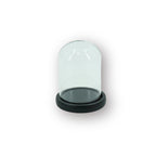 HOUSEVITAMIN DECORATIEVE STOLP GLAS/HOUT ZWART 15 CM