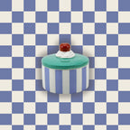 HOUSEVITAMIN VOORRAADPOT TARTLET CHERRY BLAUW/PAARS 9 CM