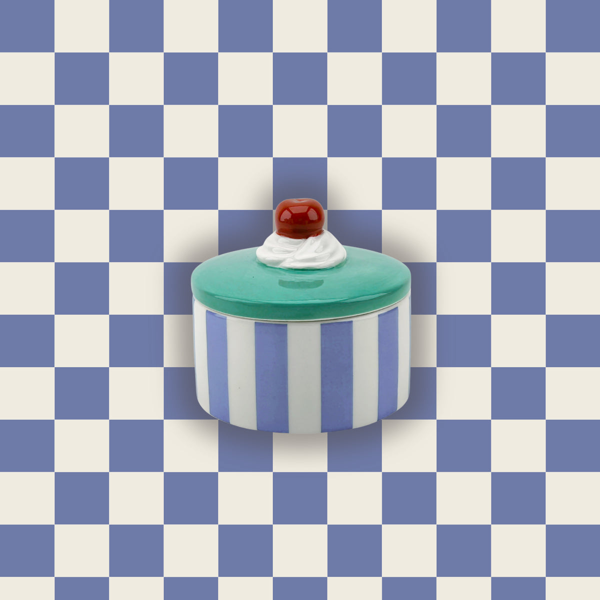 HOUSEVITAMIN VOORRAADPOT TARTLET CHERRY BLAUW/PAARS 9 CM