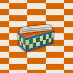 HOUSEVITAMIN VOORRAADPOT TOMPOUCE GROEN/ORANJE 14 CM