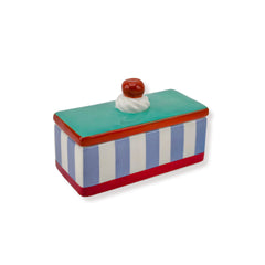 HOUSEVITAMIN VOORRAADPOT TOMPOUCHE DOLOMIET BLAUW/PAARS 14 CM