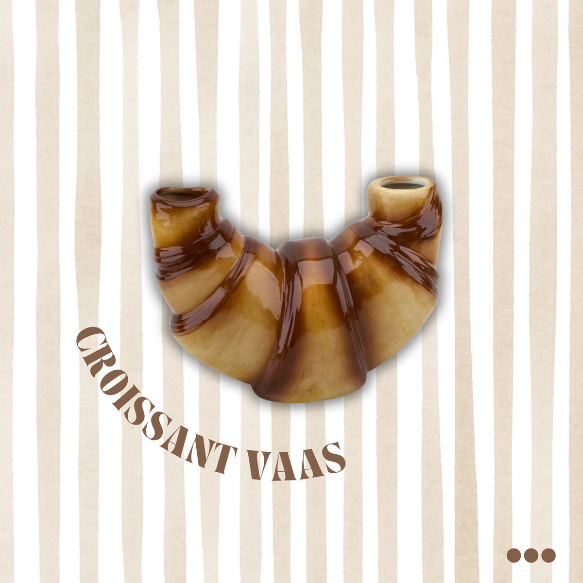 HOUSEVITAMIN VAAS CROISSANT BRUIN 20 CM