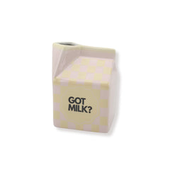 HOUSEVITAMIN VAAS GOT MILK ROZE/GEEL 13,5 CM