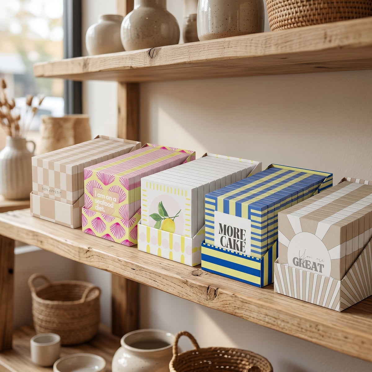 HOUSEVITAMIN SERVETTEN MORE CAKE DISPLAY 12 PAKKEN