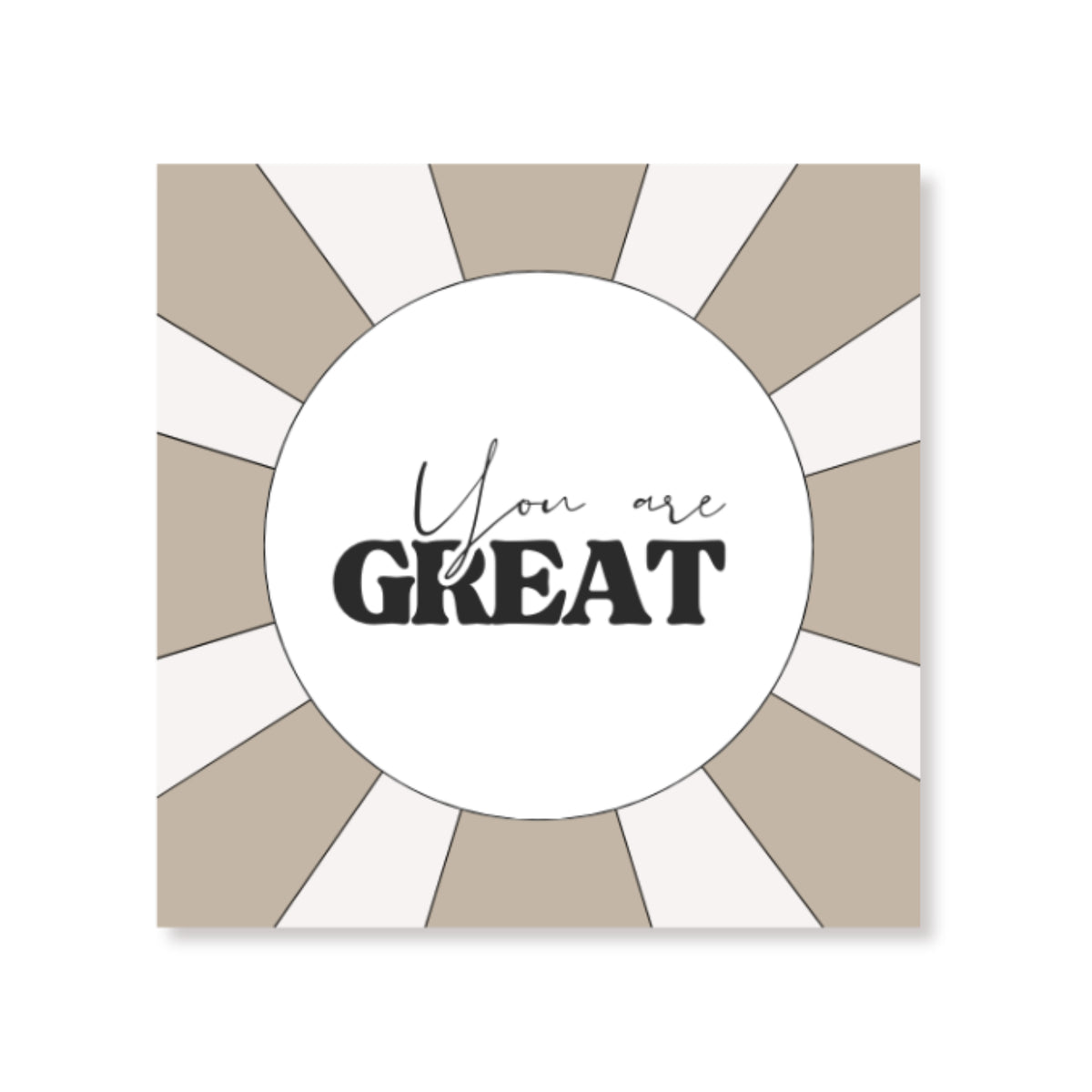 HOUSEVITAMIN SERVETTEN YOU ARE GREAT DISPLAY 12 PAKKEN