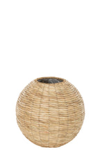 J-LINE VAAS YUMI BOL STRO NATUREL GROOT - Tuincentrum Lopik