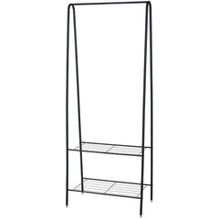 Kledingrek Met Schoenenrek - Metaal - Zwart - 152 Cm Hoog - 61 Cm Breed