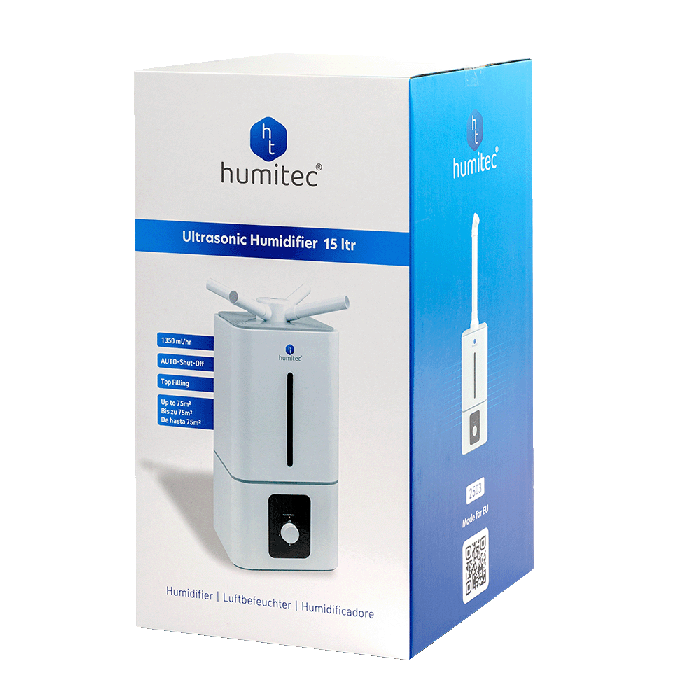 HUMITEC® LUCHTBEVOCHTIGER 15 LITER 1350ML/H INDUSTRIEEL - Tuincentrum Lopik