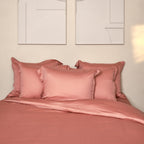 COCO & CICI TENCEL SATEEN KUSSENSLOOP TERRA ROZE 70X60 CM