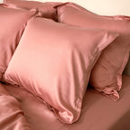 COCO & CICI TENCEL SATEEN KUSSENSLOOP TERRA ROZE 70X60 CM