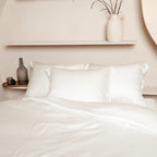 COCO & CICI TENCEL SATEEN KUSSENSLOOP OFF WHITE 65X65 CM
