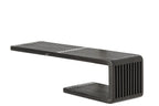 J-LINE WANDPLANK LATTEN GERECYCLED HOUT ZWART LARGE 79 CM