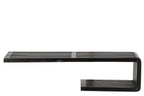 J-LINE WANDPLANK LATTEN GERECYCLED HOUT ZWART LARGE 79 CM