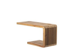 J-LINE WANDPLANK LATTEN GERECYCLED HOUT NATUREL KLEIN 50 CM