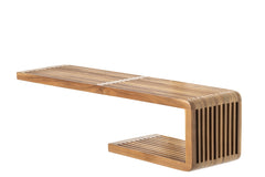 J-LINE WANDPLANK LATTEN GERECYCLED HOUT NATUREL LARGE 79 CM