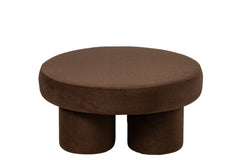 J-LINE POUFFE MULTIPLEX POTEN TAUPE/BEIGE GROOT 71X71X34CM - Tuincentrum Lopik