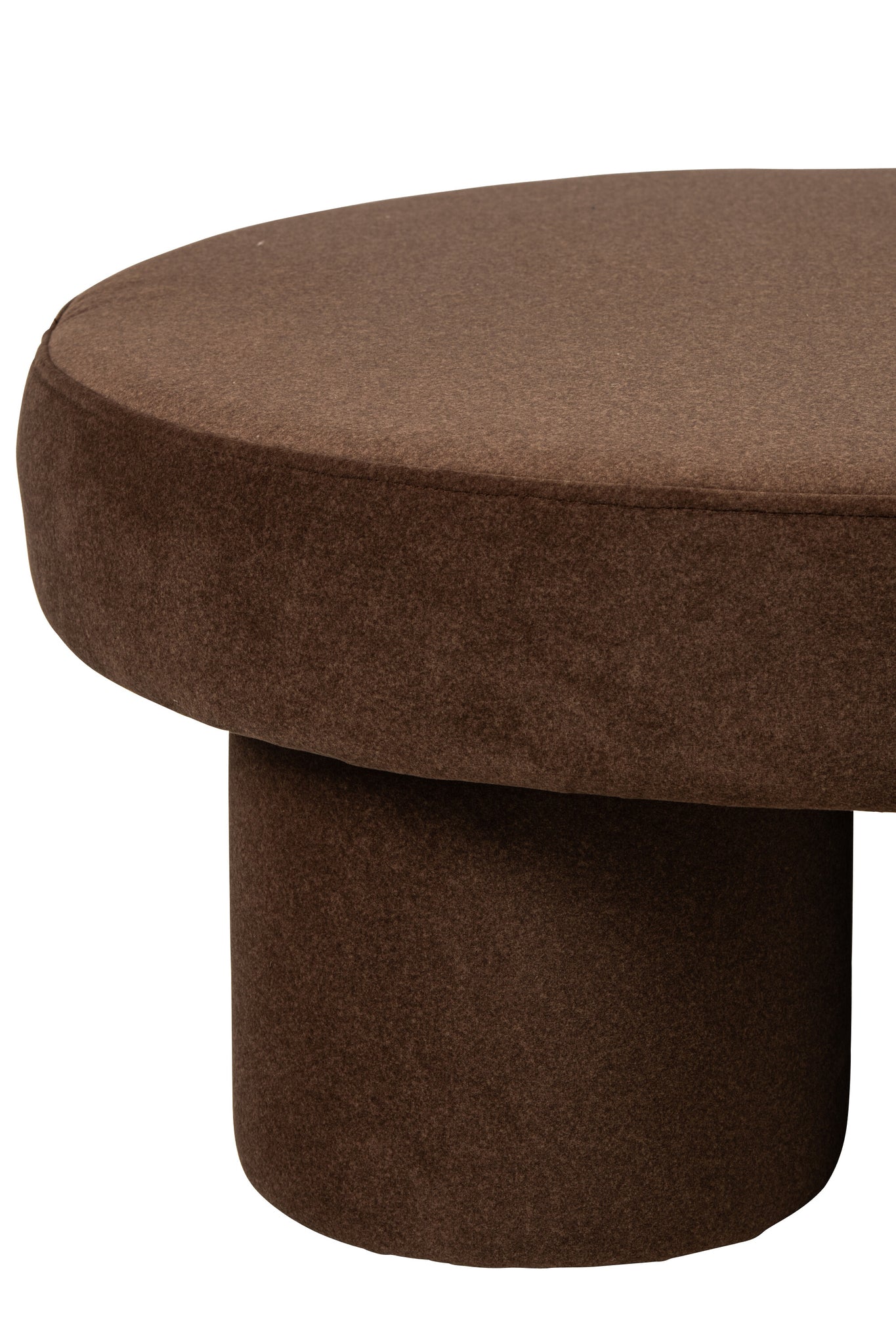 J-LINE POUFFE MULTIPLEX POTEN TAUPE/BEIGE GROOT 71X71X34CM - Tuincentrum Lopik