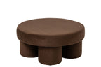 J-LINE POUFFE MULTIPLEX POTEN TAUPE/BEIGE GROOT 71X71X34CM - Tuincentrum Lopik