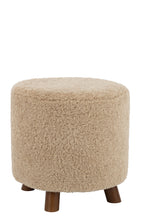 J-LINE POEF SHEEP LEG POLYESTER BEIGE - Tuincentrum Lopik