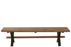 J-LINE BANK VINTAGE HOUT BRUIN 180 CM - Tuincentrum Lopik