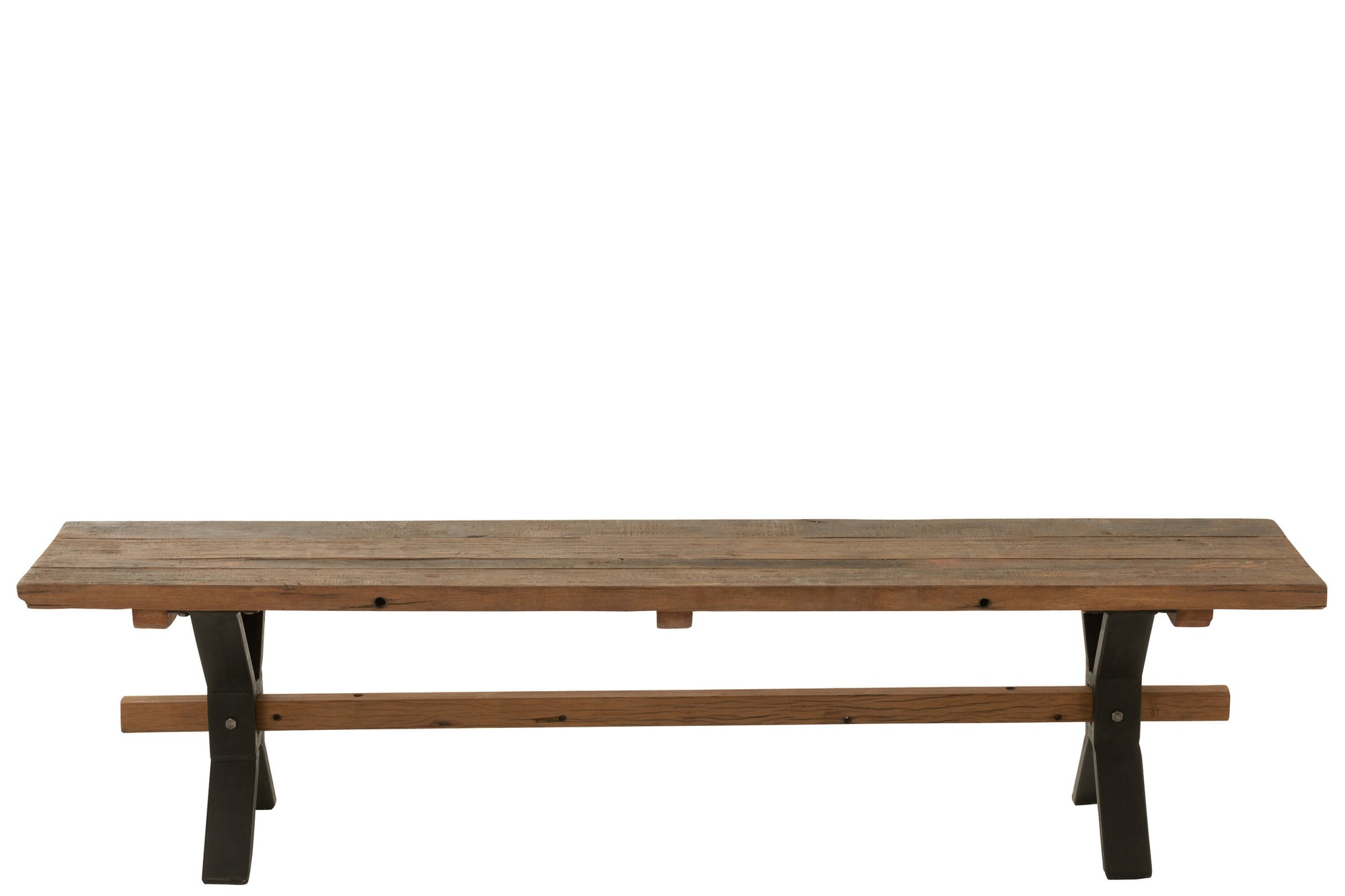 J-LINE BANK VINTAGE HOUT BRUIN 180 CM - Tuincentrum Lopik