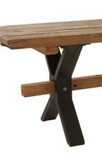 J-LINE BANK VINTAGE HOUT BRUIN 180 CM - Tuincentrum Lopik