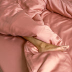 Coco & Cici - Tencel Sateen Hoeslaken Topper 180 x 210 x 10 cm - 2 Persoons Beddengoed - Lyocell - Elastiek Rondom - Terra Roze - Extra Zacht - Tuincentrum Lopik
