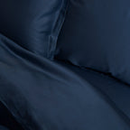 COCO & CICI TENCEL SATEEN TOPPER HOESLAKEN DONKERBLAUW 180 X 210 X 10 CM
