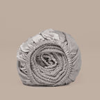 COCO & CICI TENCEL SATIN SPANNBETTTUCH TAUPE 200X210X35CM