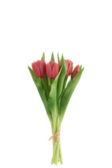 J-LINE BOUQUET TULIPS 7PIECES PU BRIGHT PINK SMALL - Tuincentrum Lopik