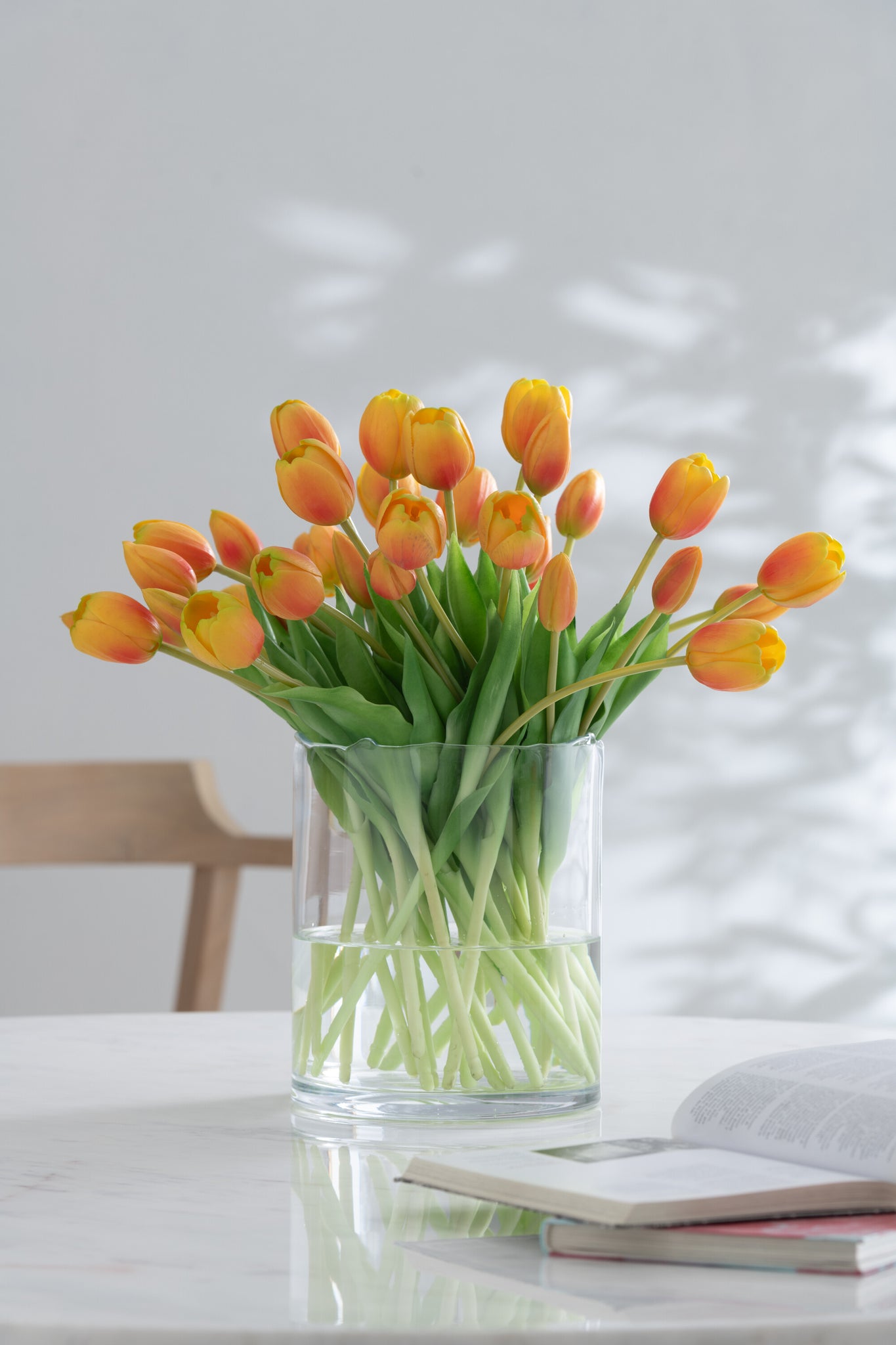 J-LINE BOUQUET TULIPS 7PIECES PU ORANGE LARGE - Tuincentrum Lopik