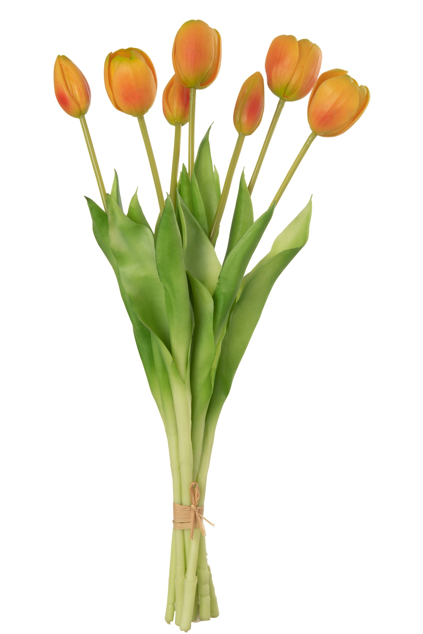 J-LINE BOUQUET TULIPS 7PIECES PU ORANGE LARGE - Tuincentrum Lopik